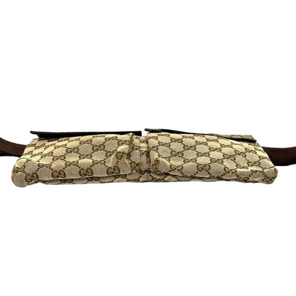 COPY - Gucci GG Canvas Web Print Double Pocket BELTBAG - Picture 16 of 17